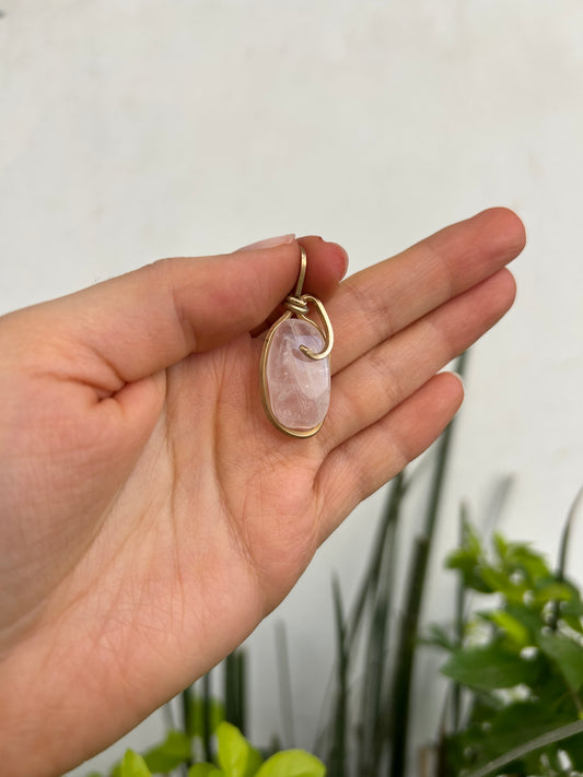 Dije Cuarzo Rosa