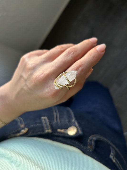 Anillo Cuarzo Transparente