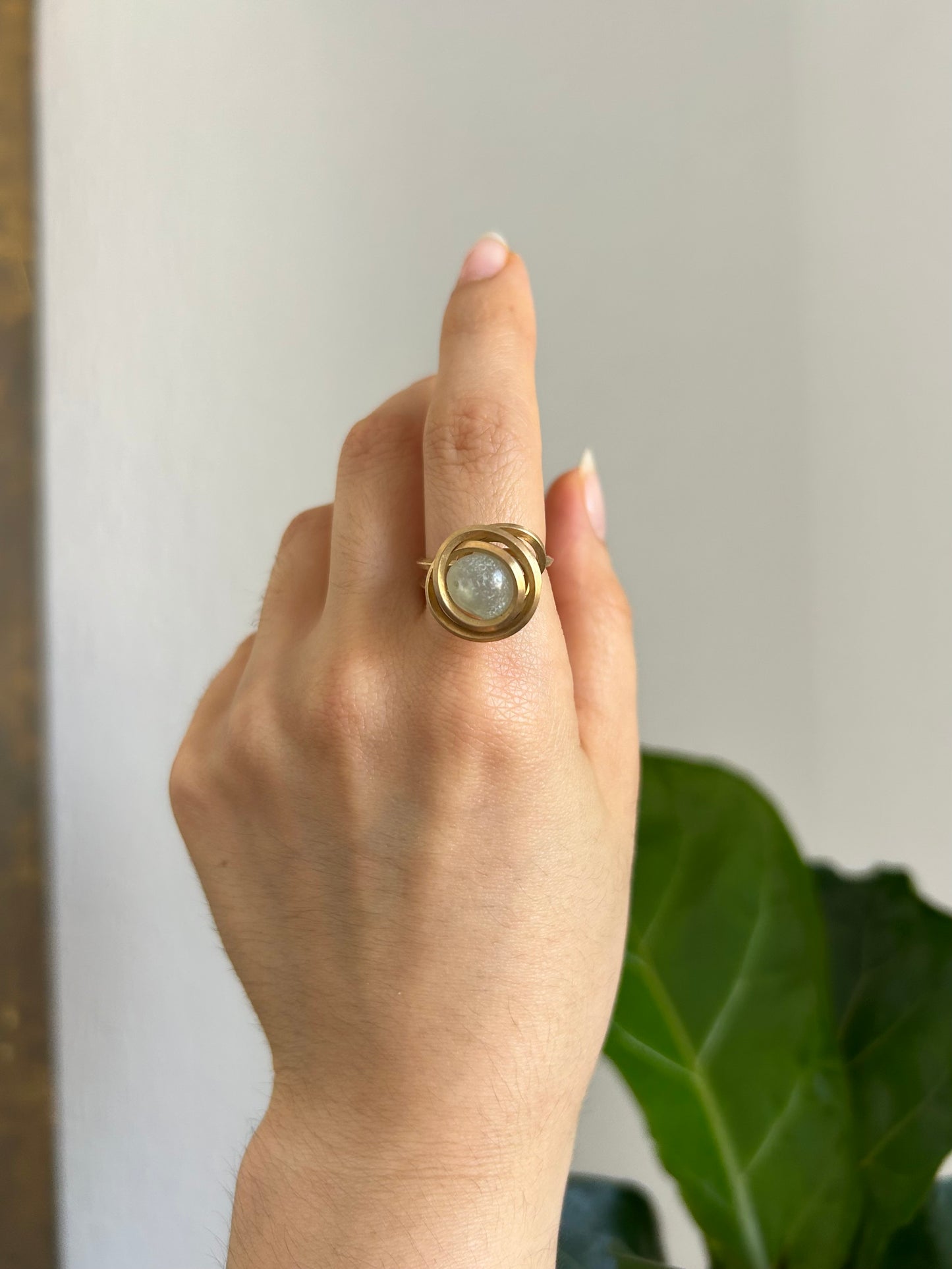 Anillo Aguamarina