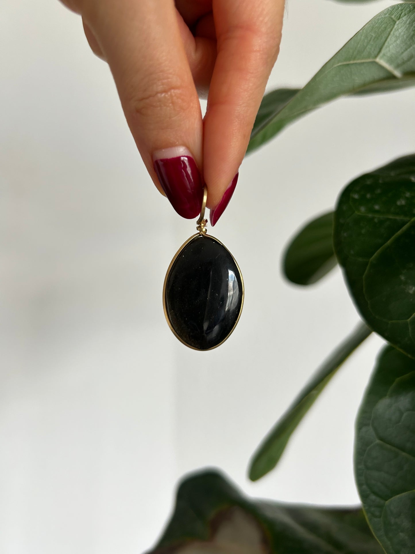 Dije Obsidiana Dorada