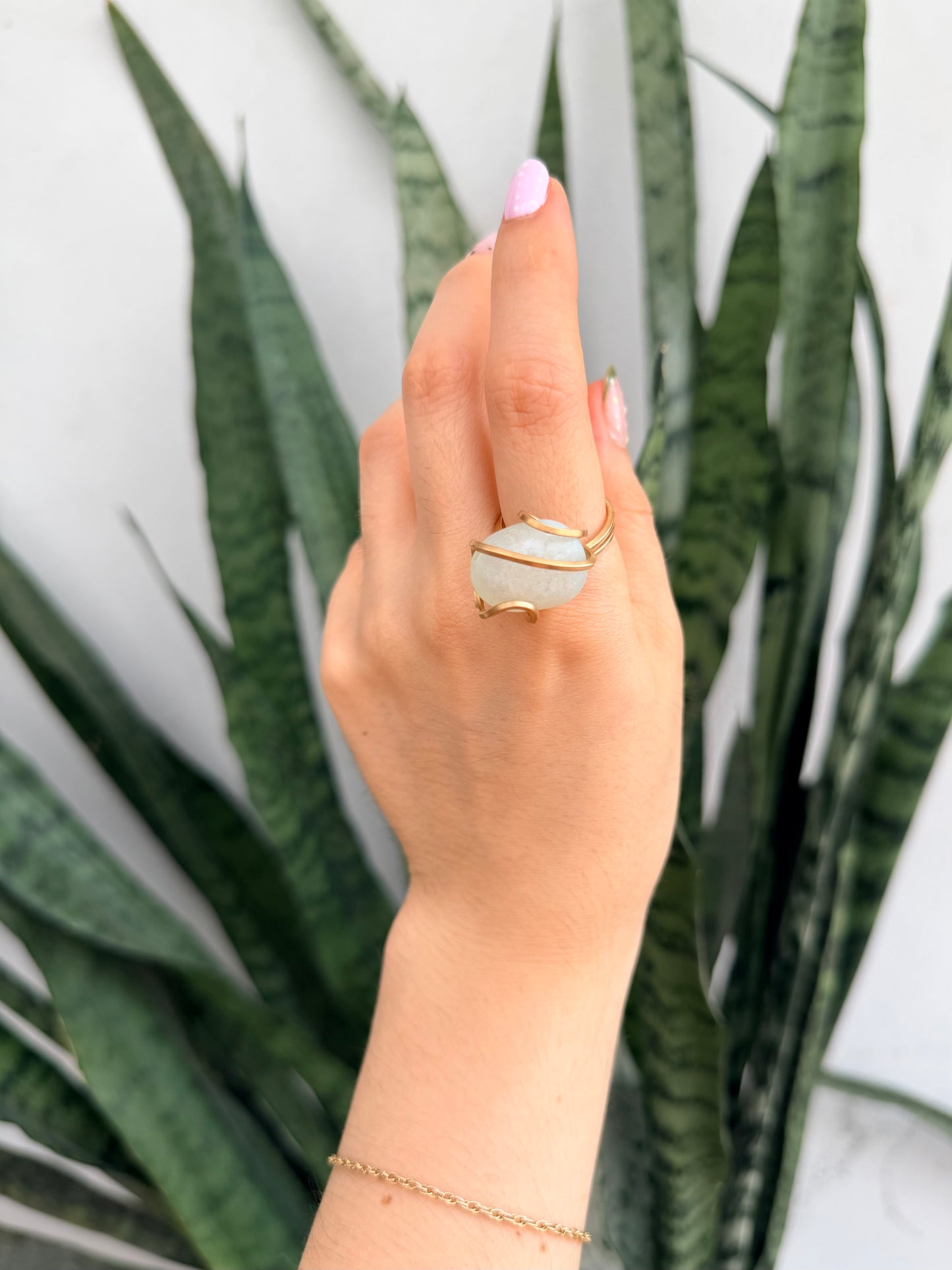 Anillo Aguamarina