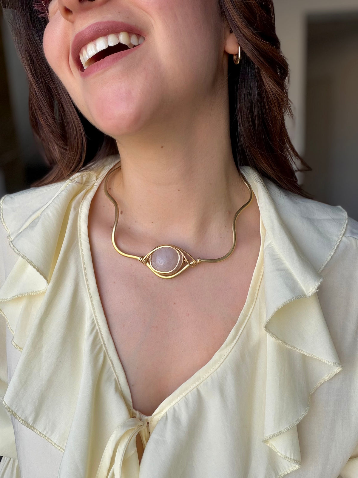 Collar Cuarzo Rosa