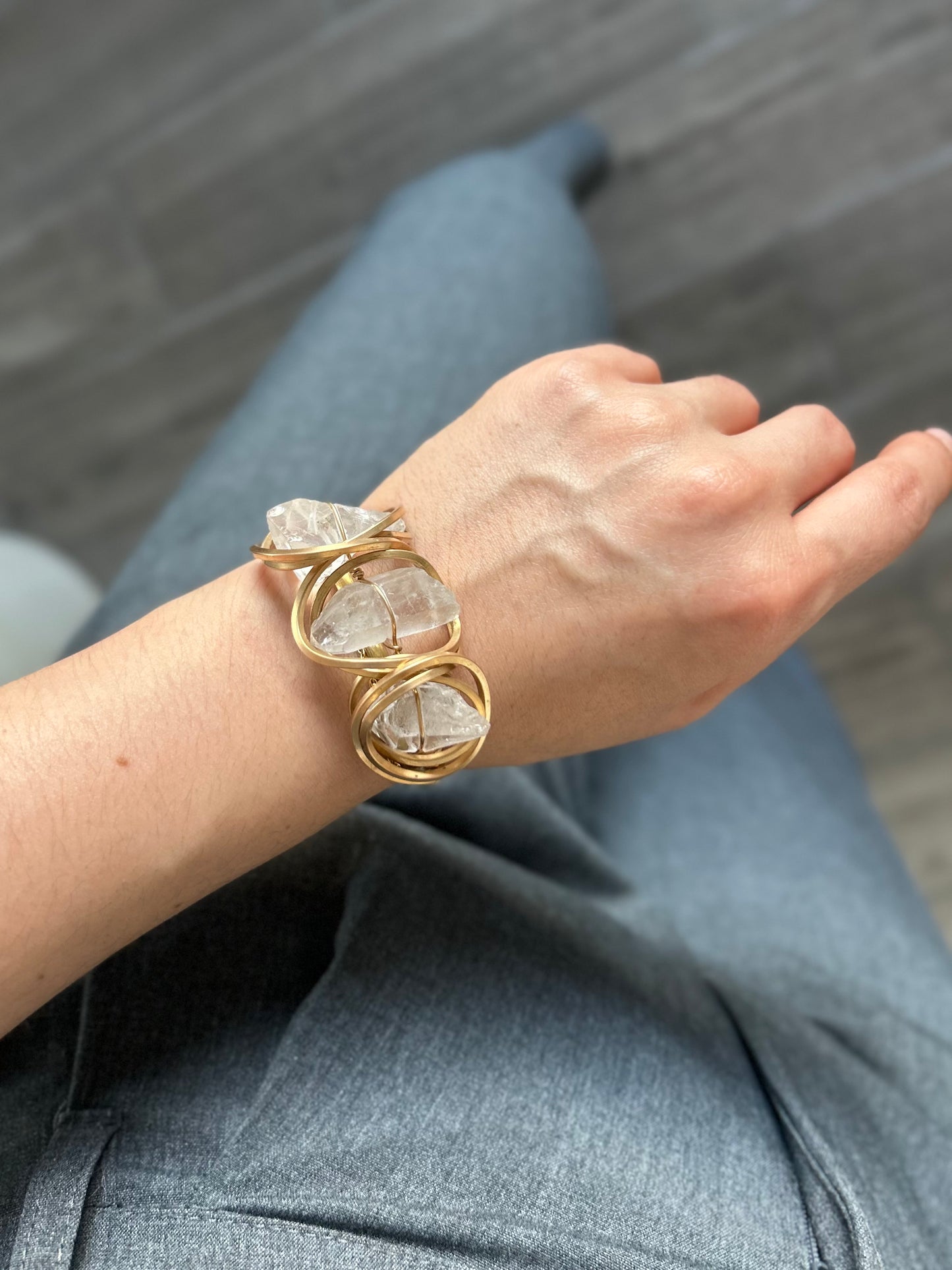 Brazalete Cuarzo Transparente