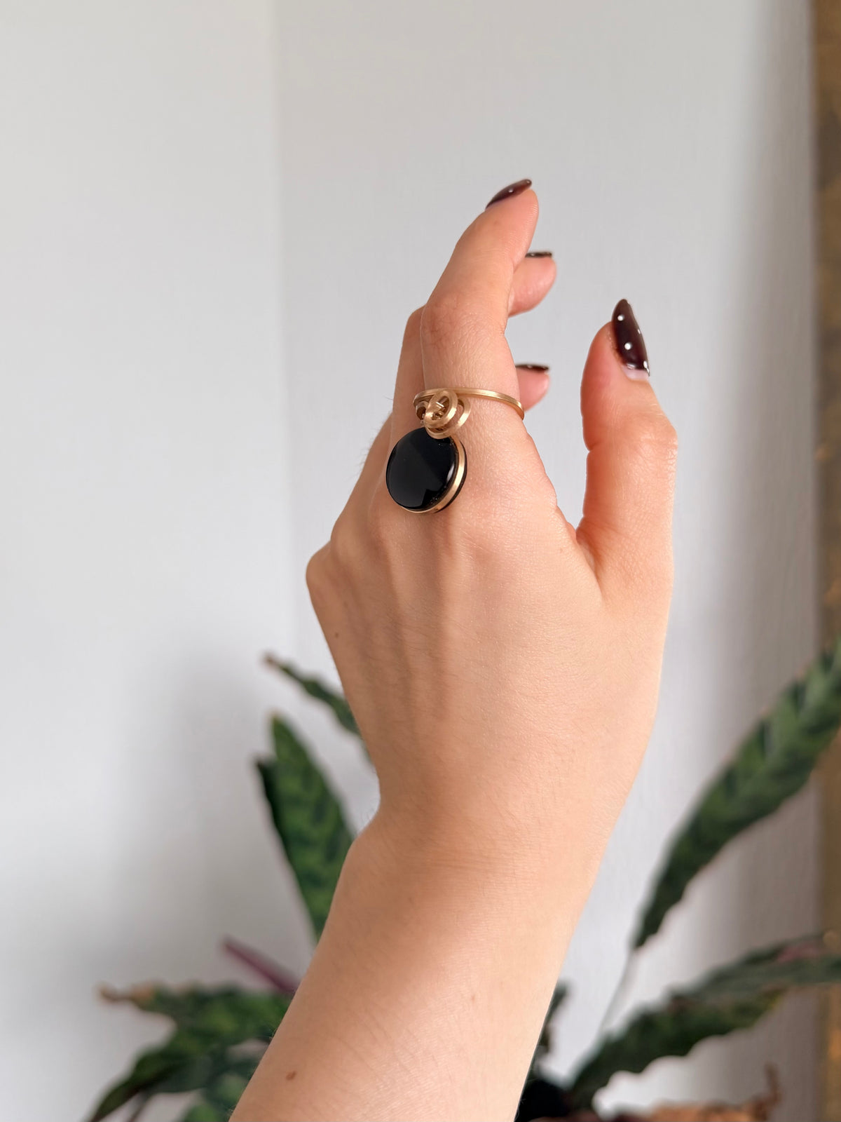 Anillo Obsidiana Negra