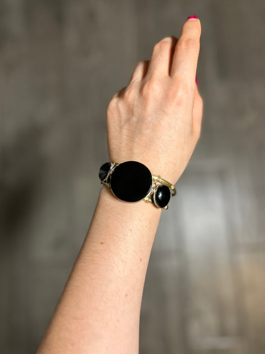 Brazalete Obsidiana Negra