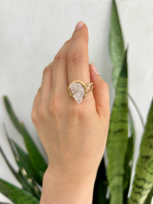 Anillo Cuarzo Transparente