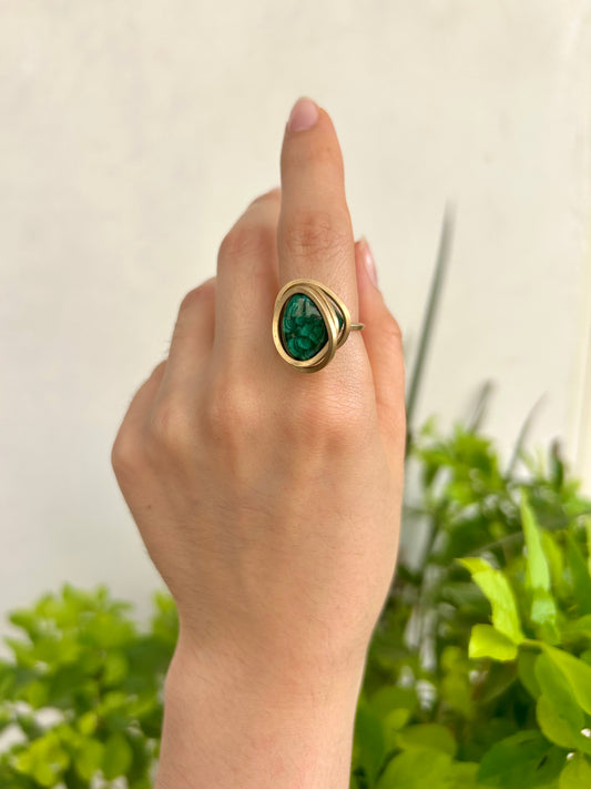 Anillo Malaquita