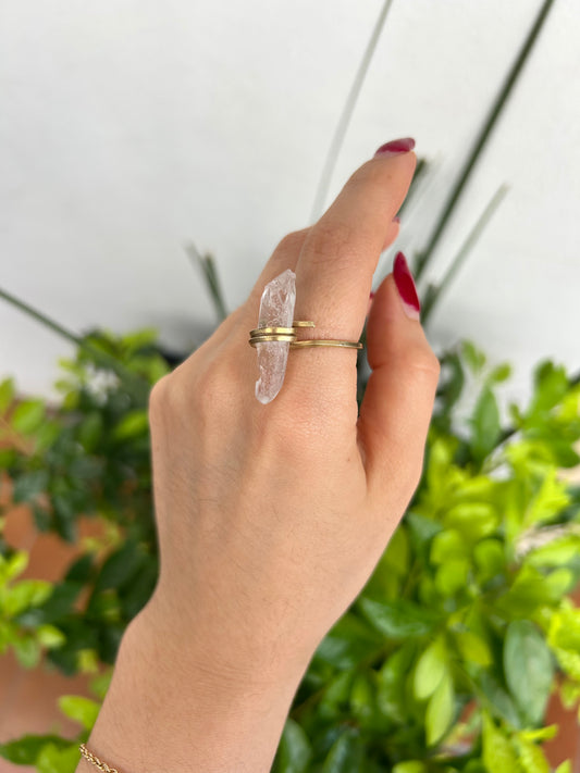 Anillo Cuarzo Transparente