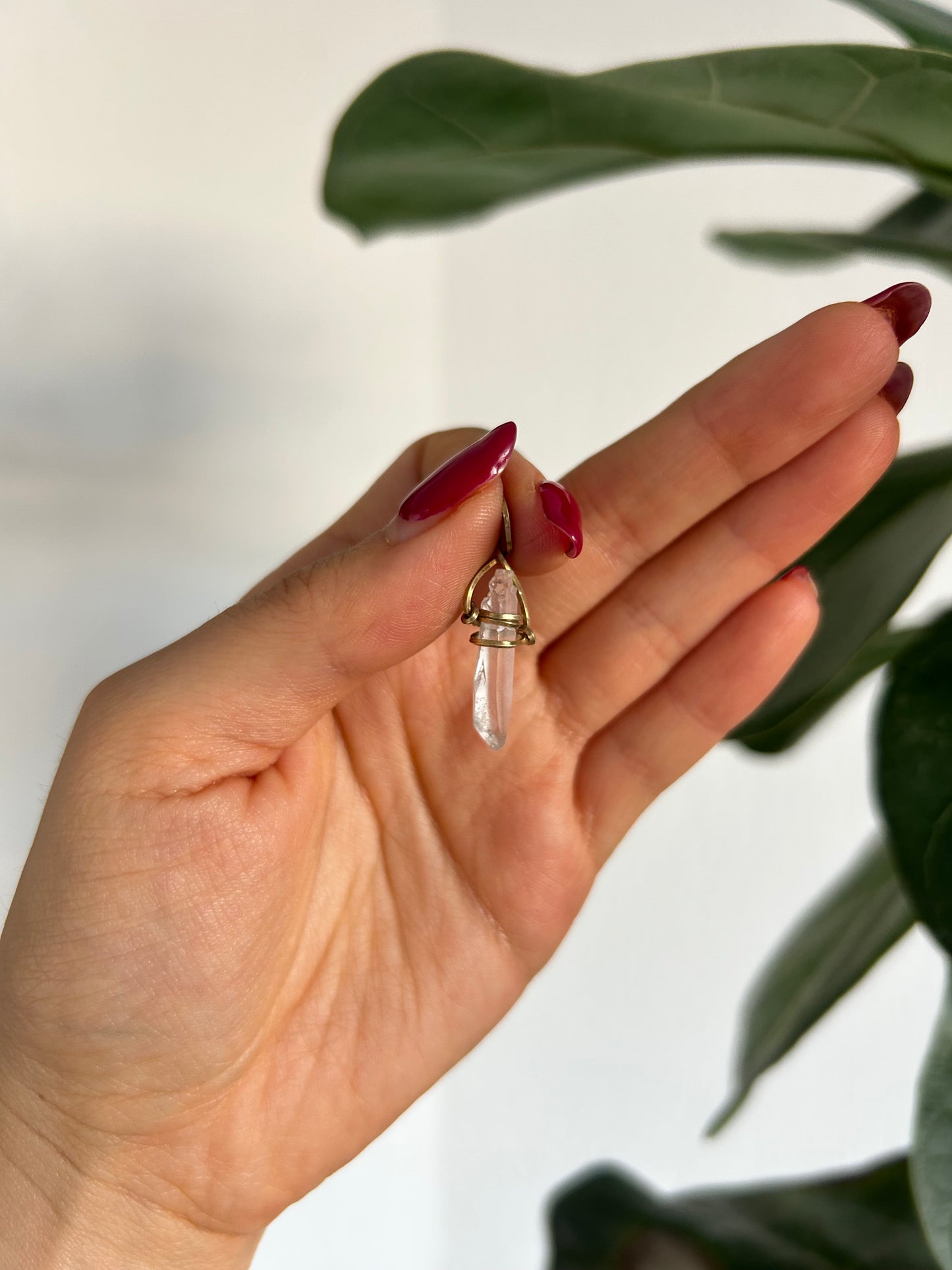 Dije Cuarzo Transparente