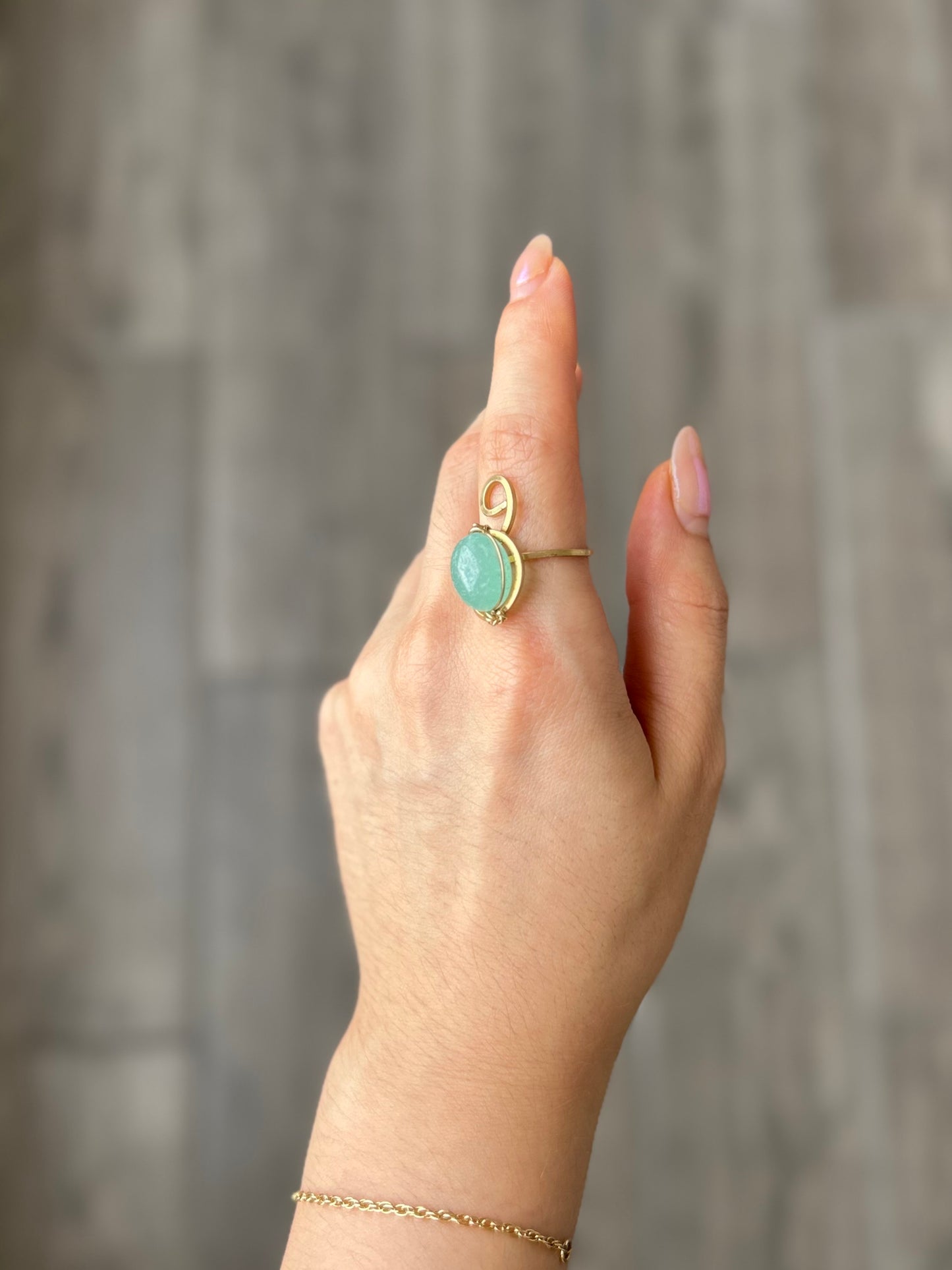 Anillo Aguamarina