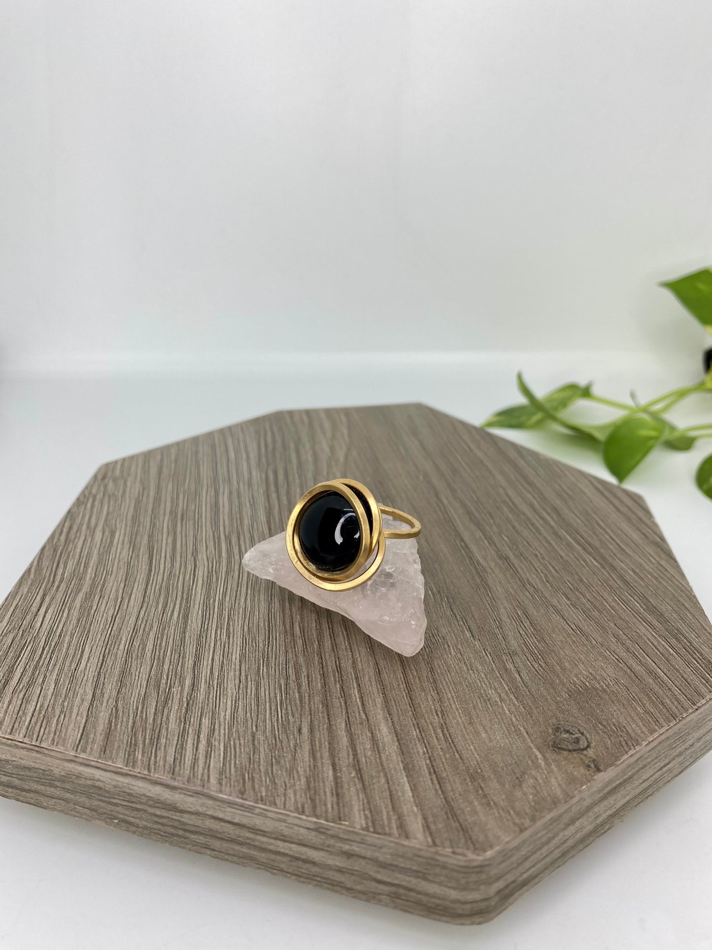 Anillo Obsidiana Negra