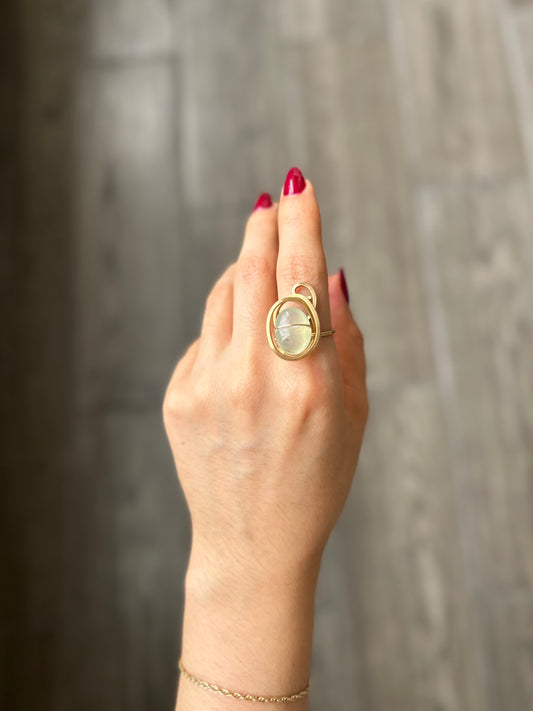Anillo Aguamarina