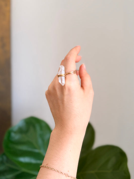 Anillo Cuarzo Transparente