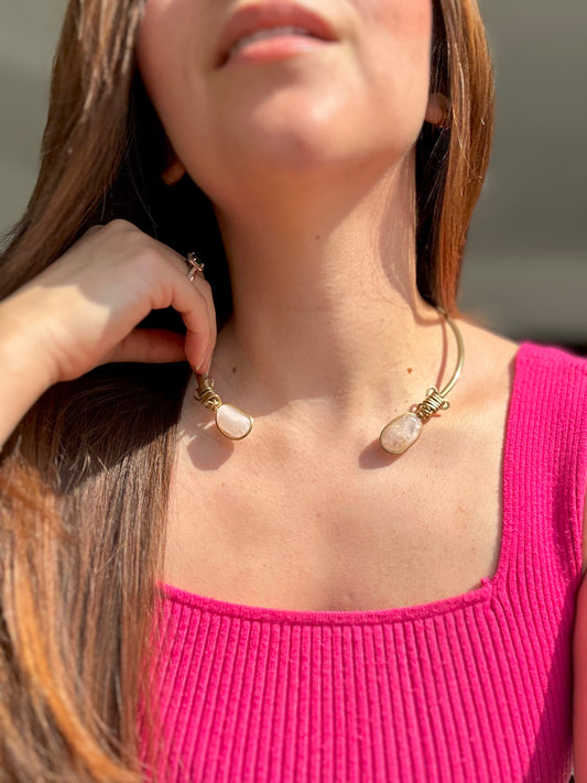 Collar Cuarzo Rosa