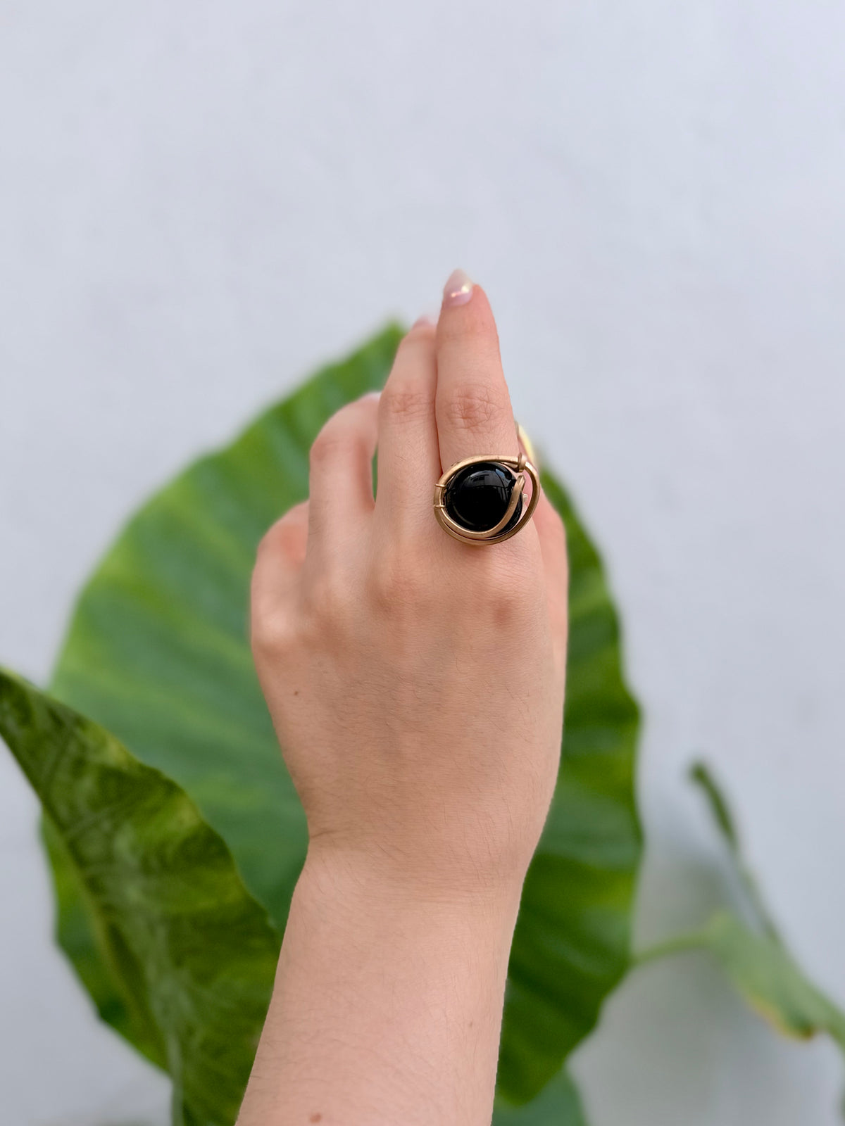 Anillo Obsidiana Negra