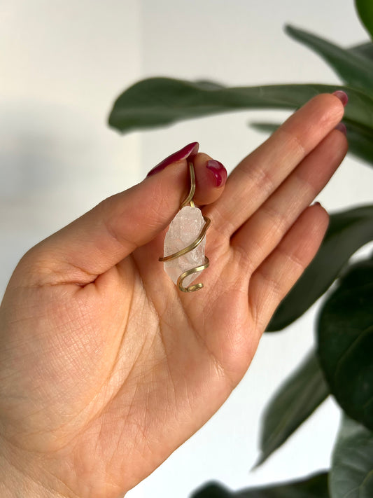 Dije Cuarzo Transparente