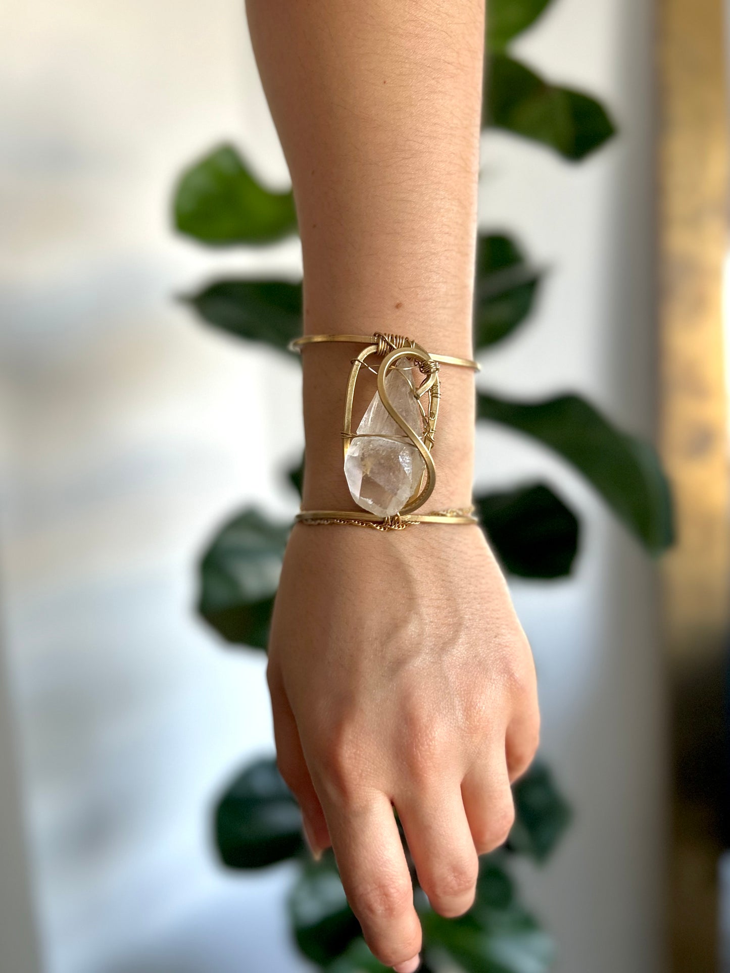 Brazalete Cuarzo Transparente