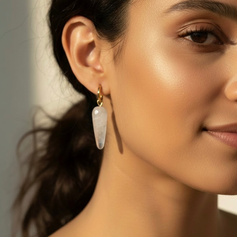 Aretes Cuarzo Transparente