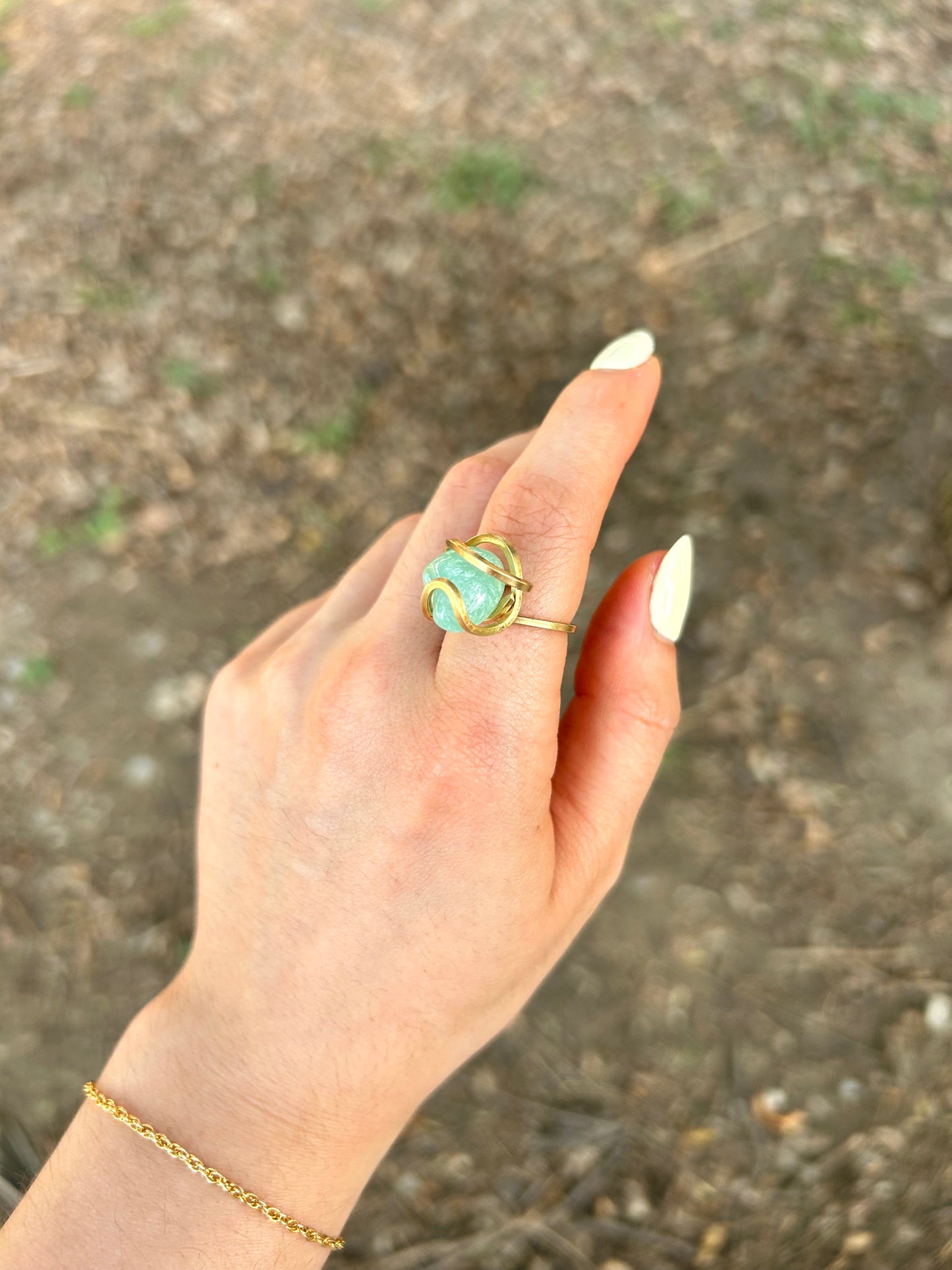 Anillo Aguamarina