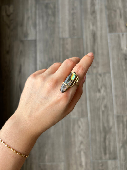 Anillo Labradorita