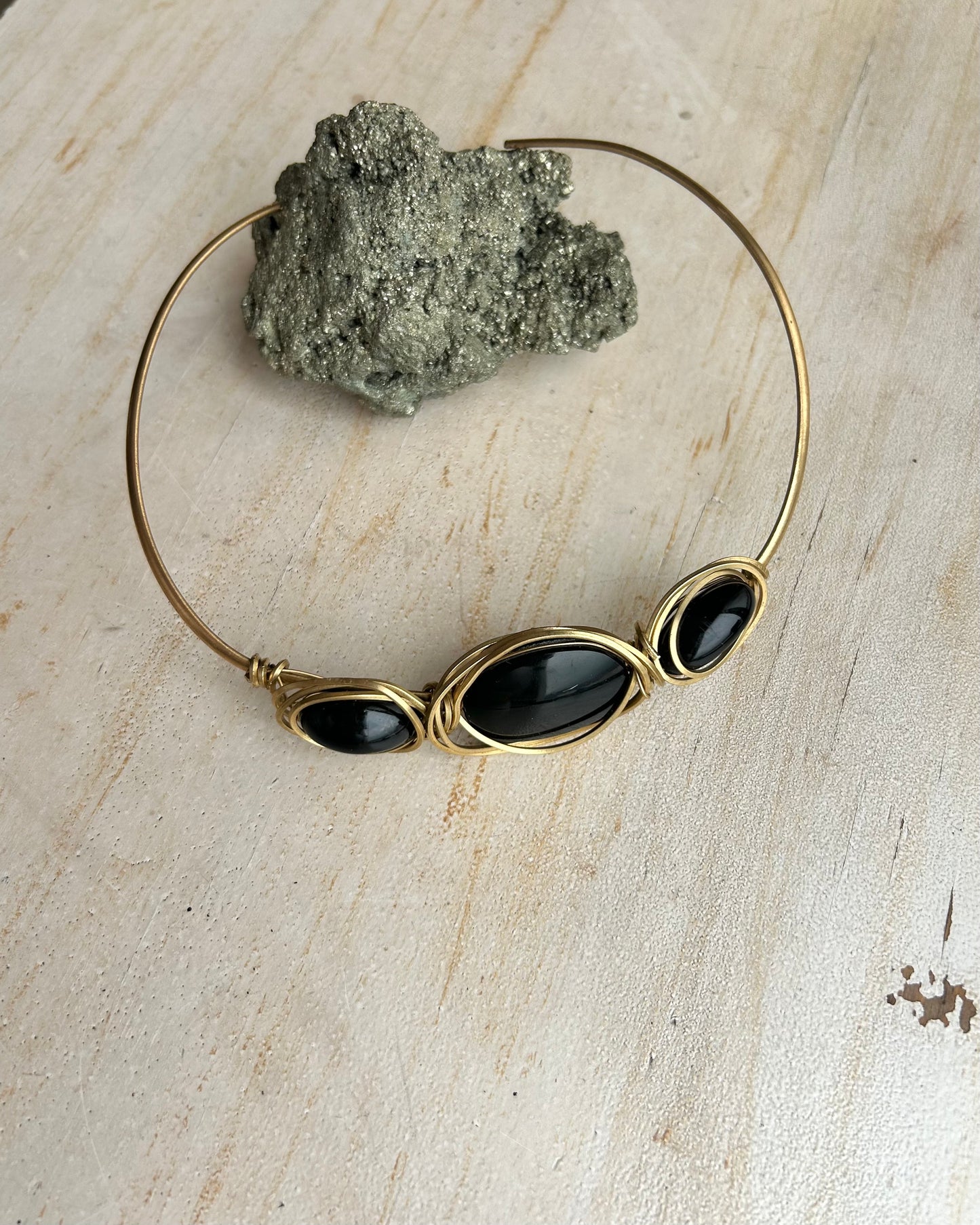 Collar Obsidiana Negra