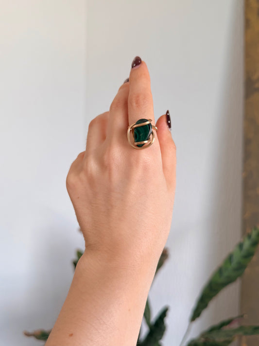 Anillo Malaquita