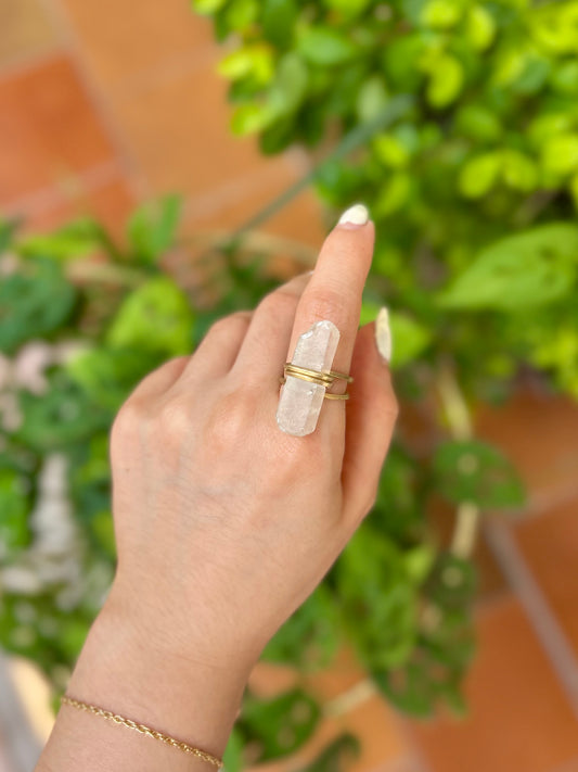 Anillo Cuarzo Transparente