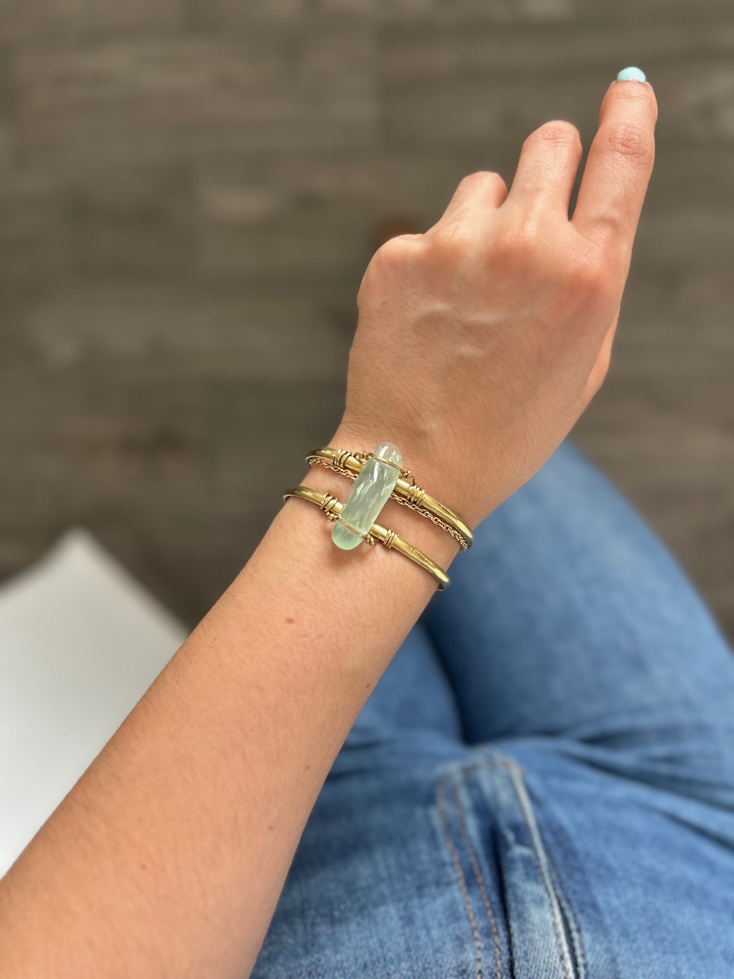 Brazalete Aguamarina