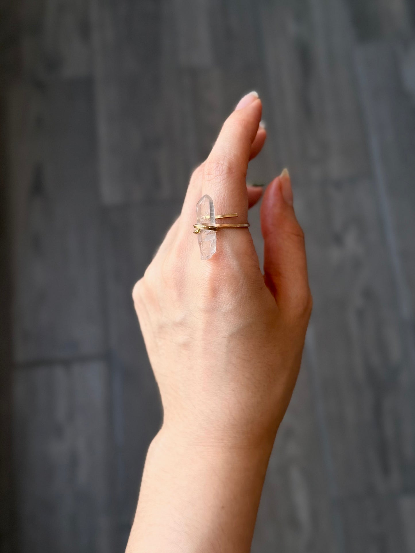 Anillo Cuarzo Transparente