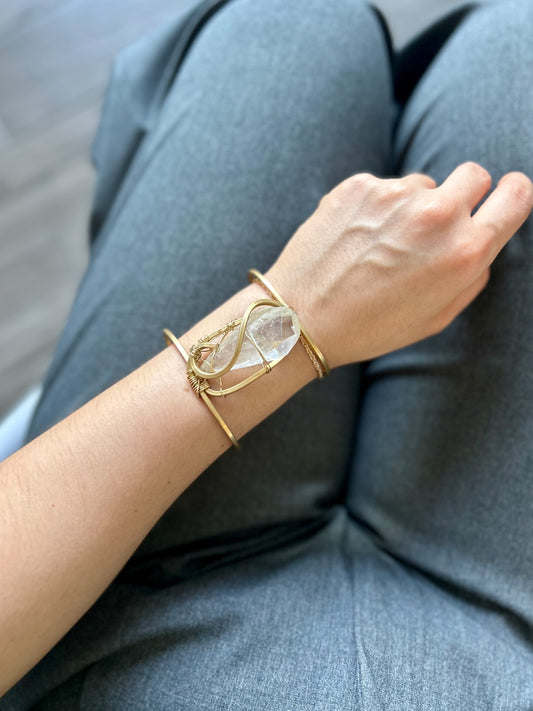 Brazalete Cuarzo Transparente