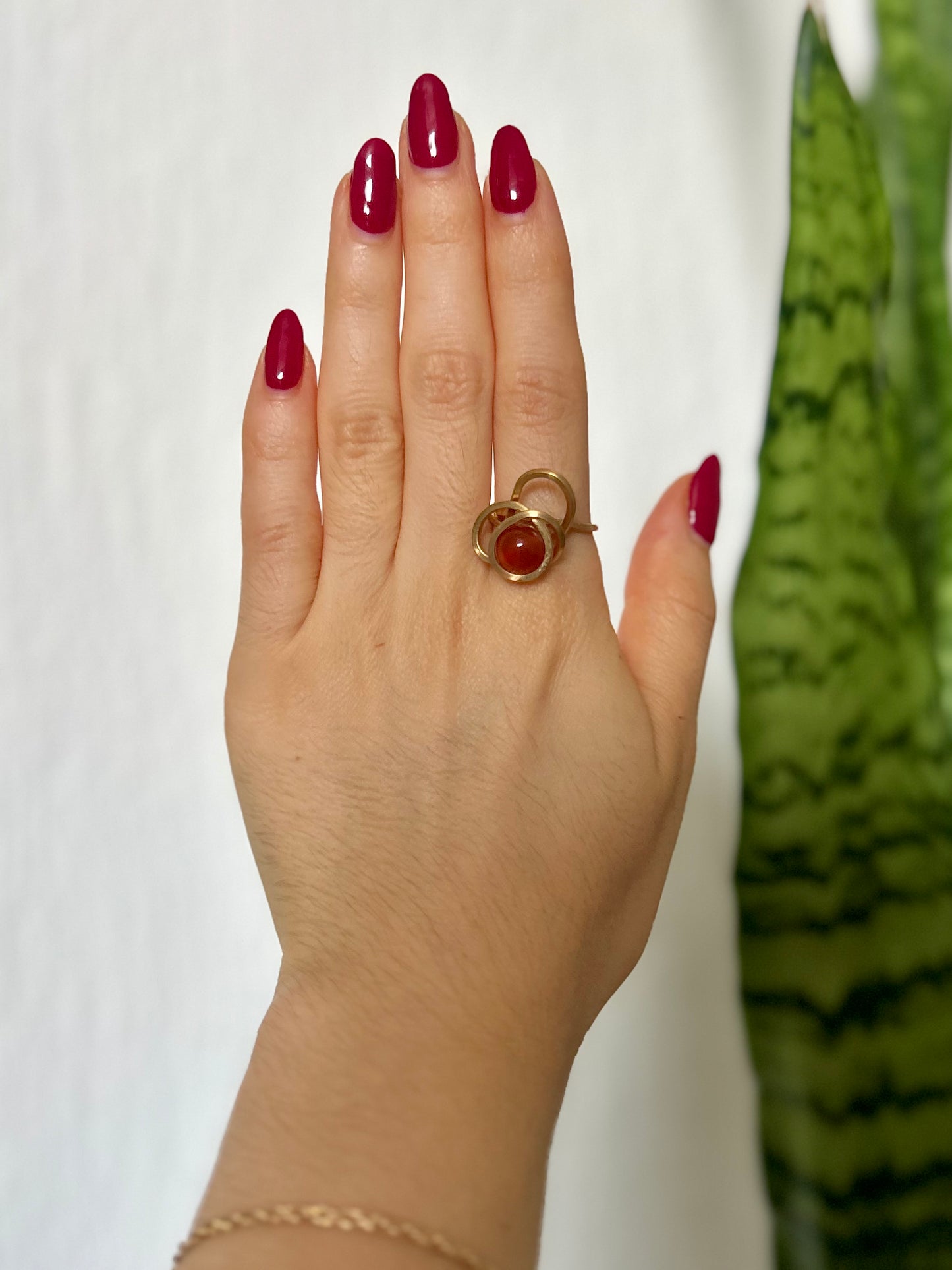 Anillo Cornalina