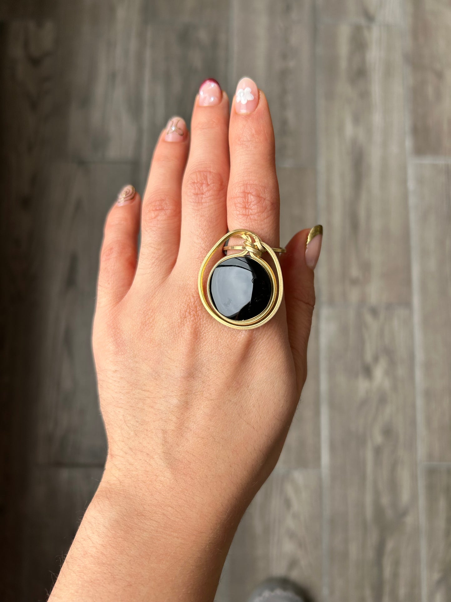 Anillo Obsidiana Negra