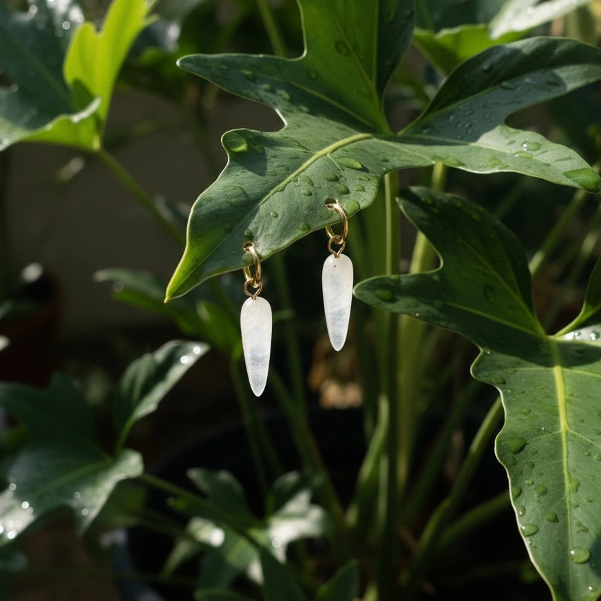 Aretes Cuarzo Transparente