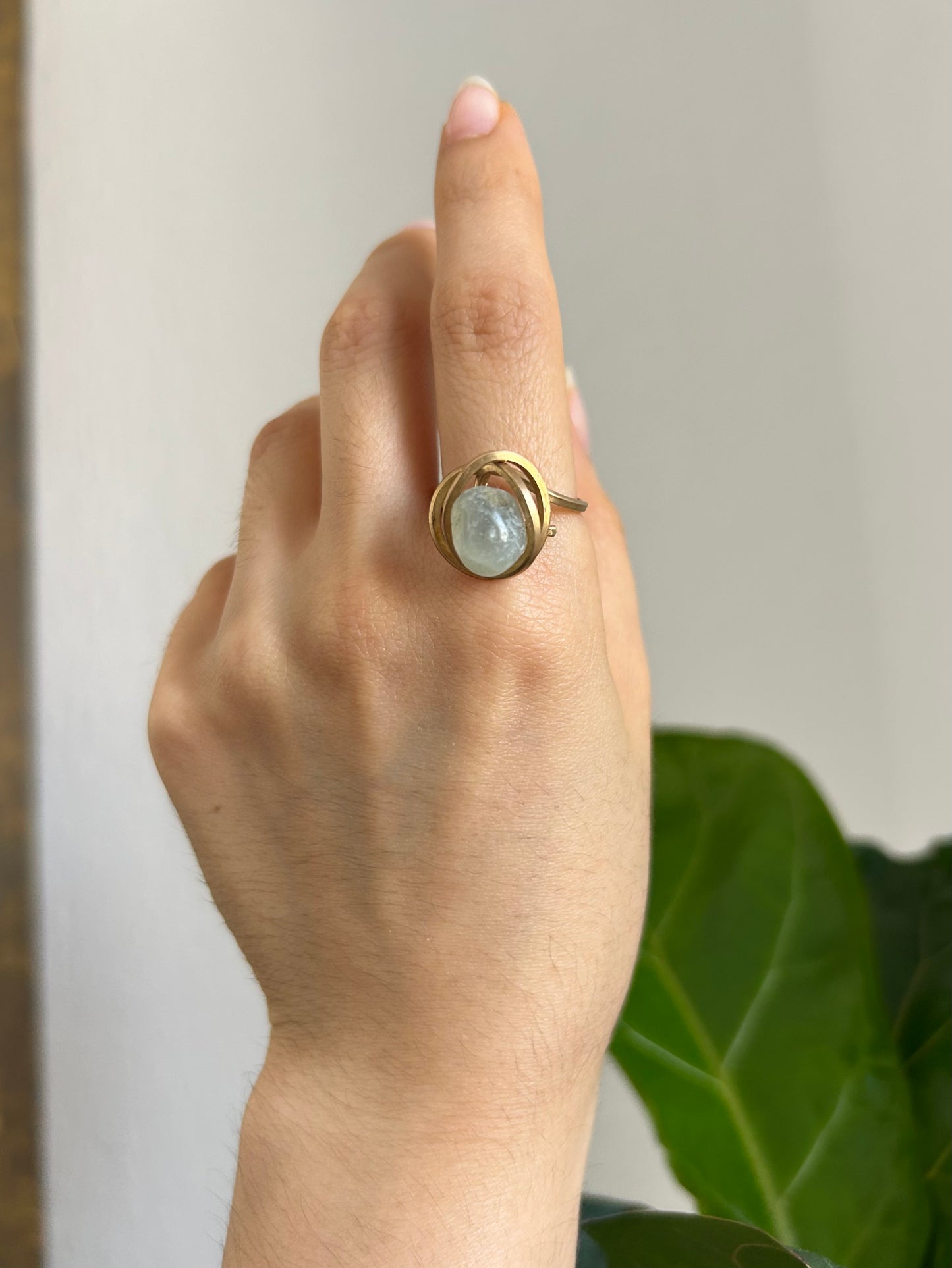 Anillo Aguamarina