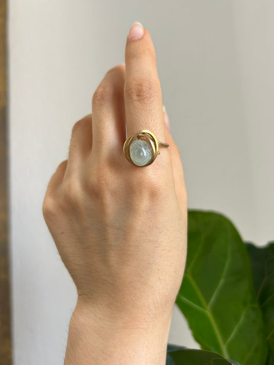 Anillo Aguamarina