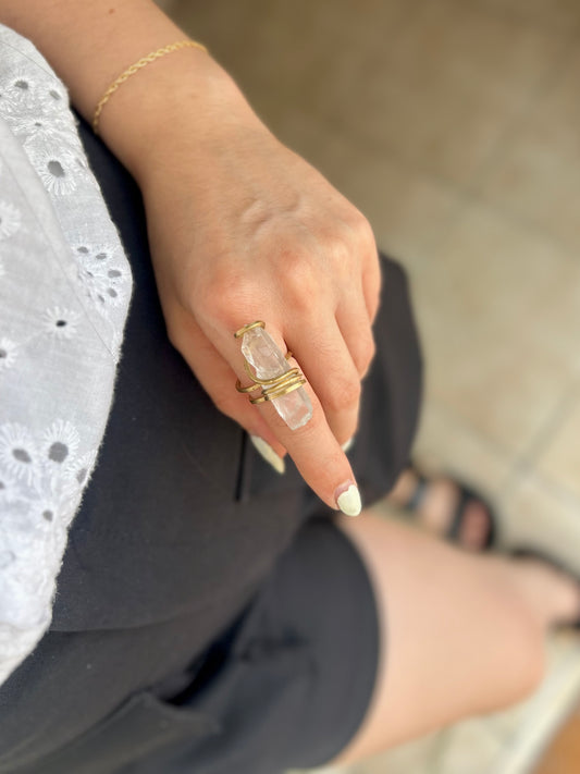 Anillo Cuarzo Transparente