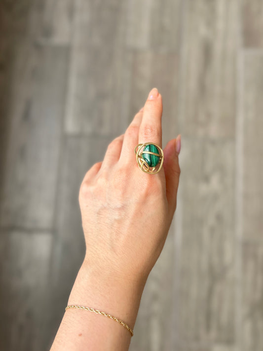 Anillo Malaquita