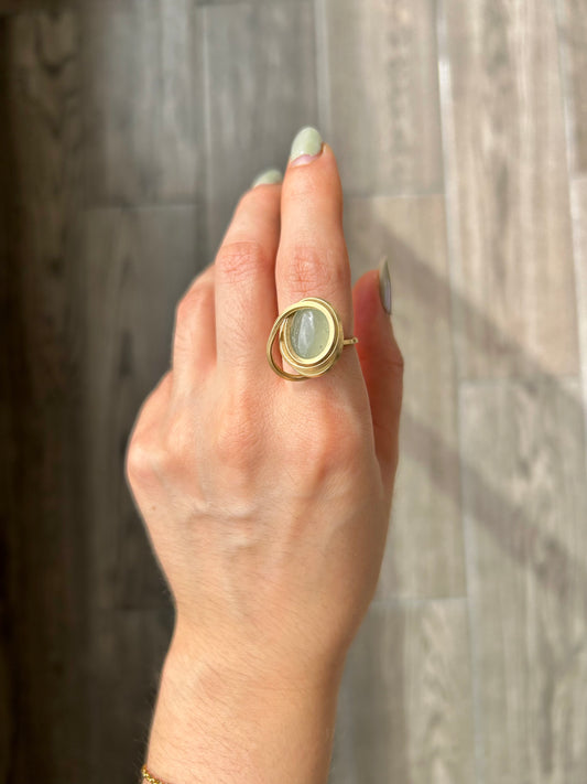 Anillo Aguamarina
