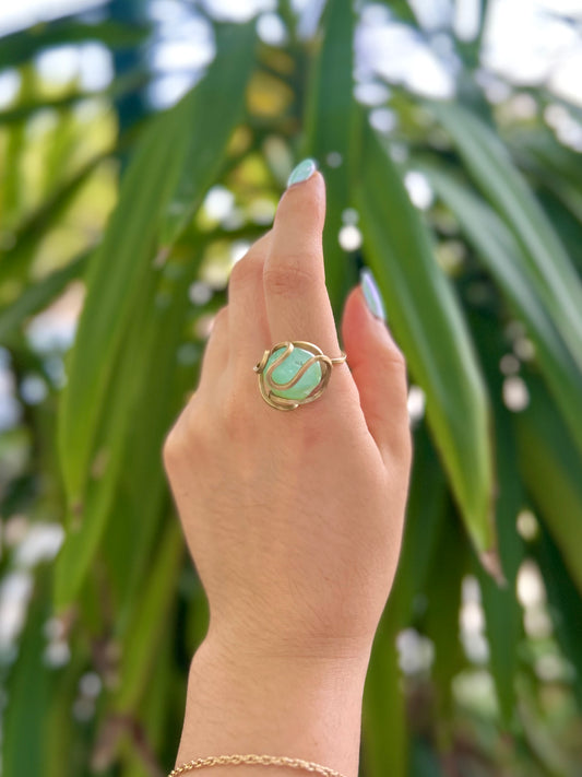 Anillo Aguamarina