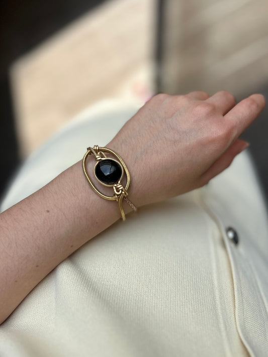 Brazalete Obsidiana Negra