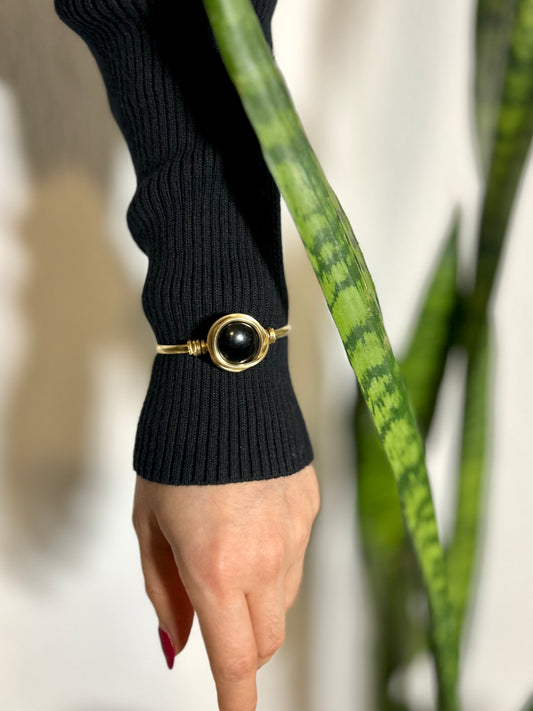 Brazalete Obsidiana Negra