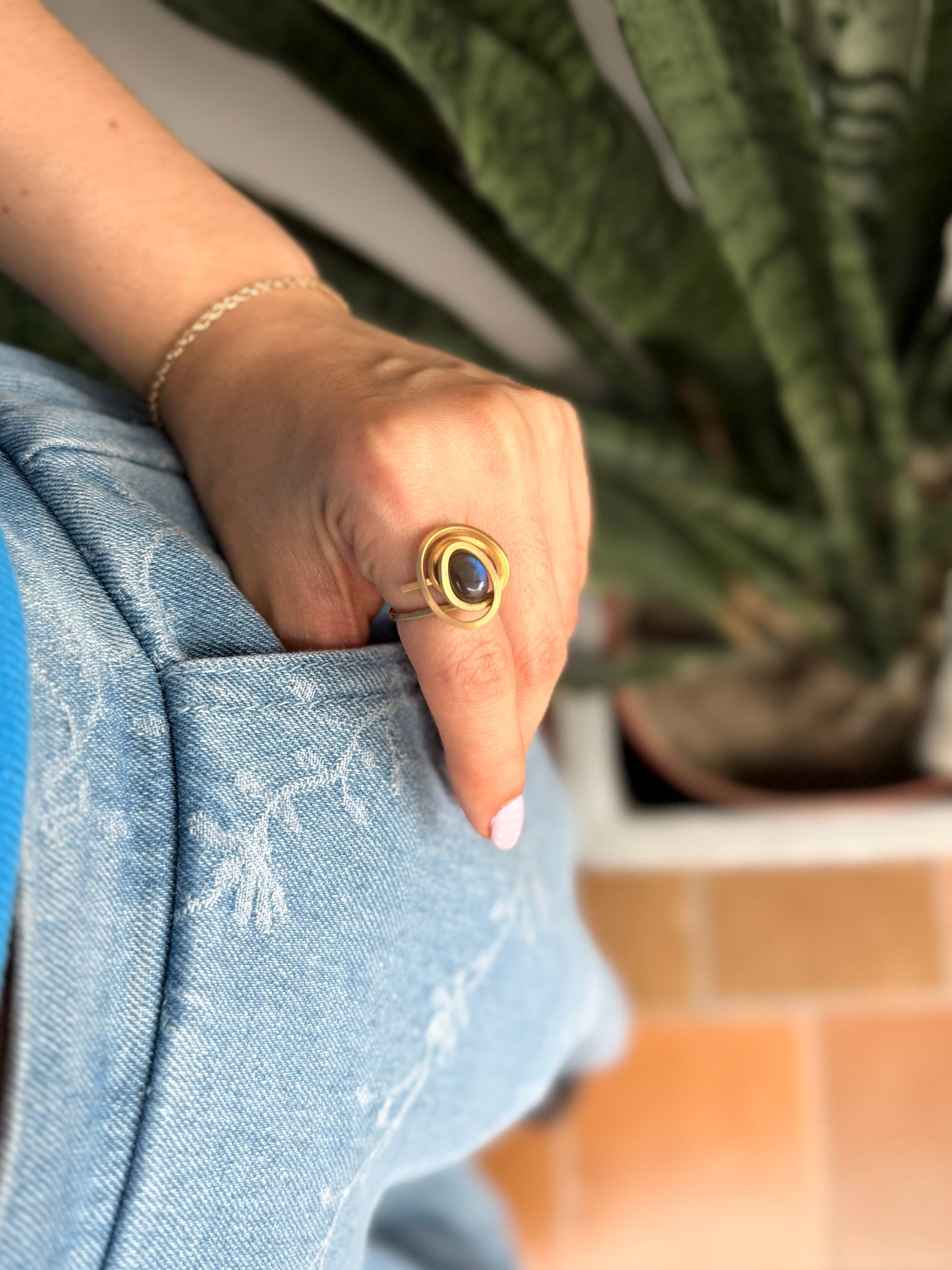 Anillo Labradorita