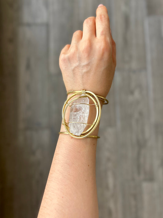 Brazalete Cuarzo Transparente