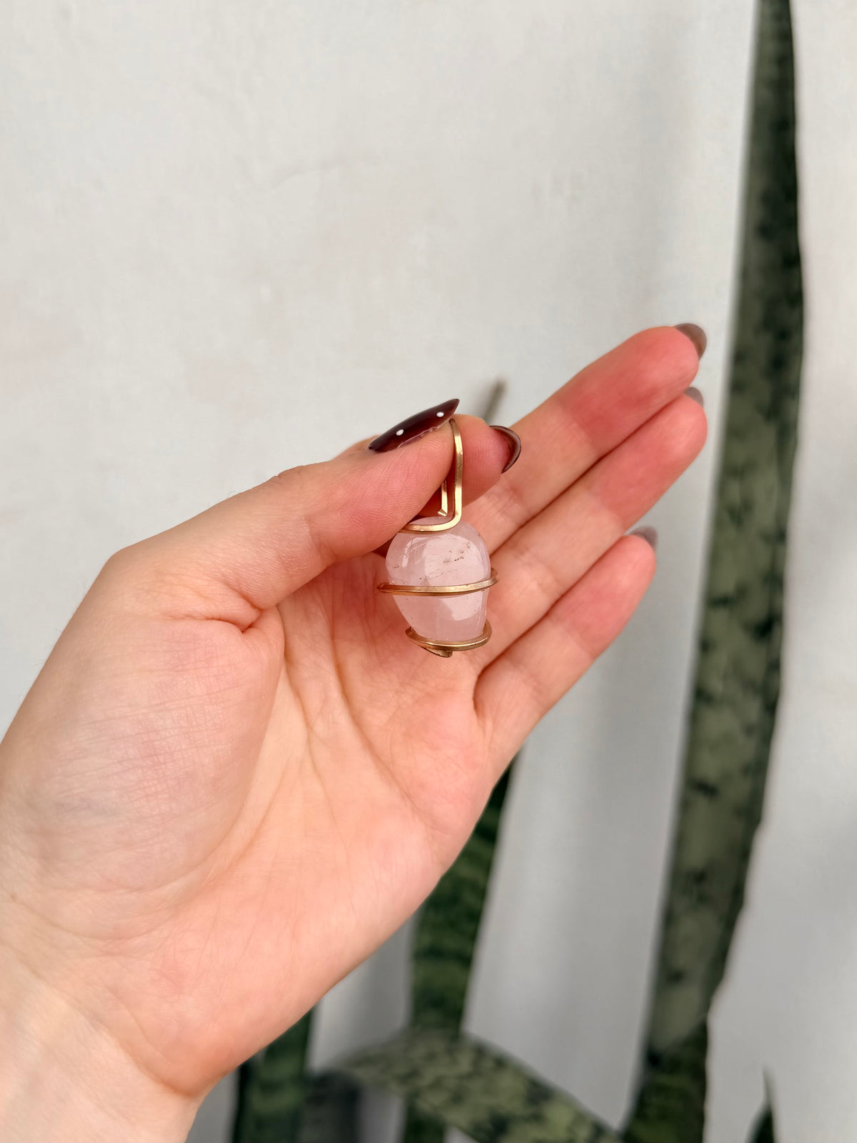 Dije Cuarzo Rosa