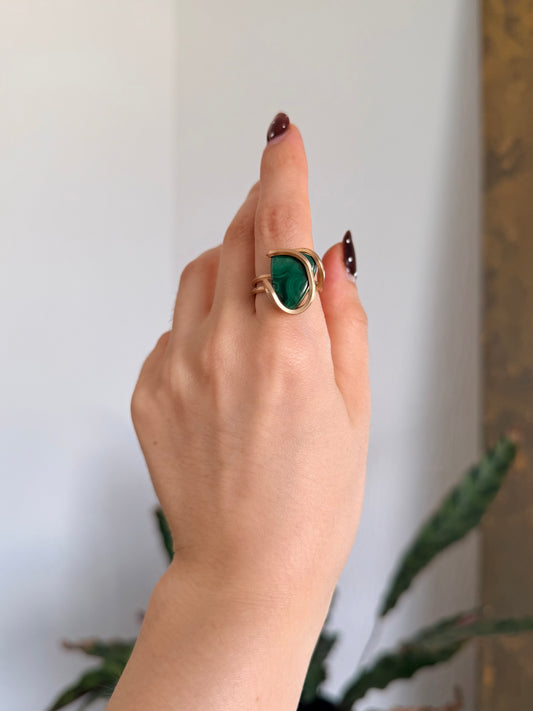 Anillo Malaquita