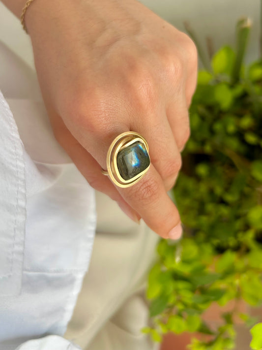 Anillo Labradorita