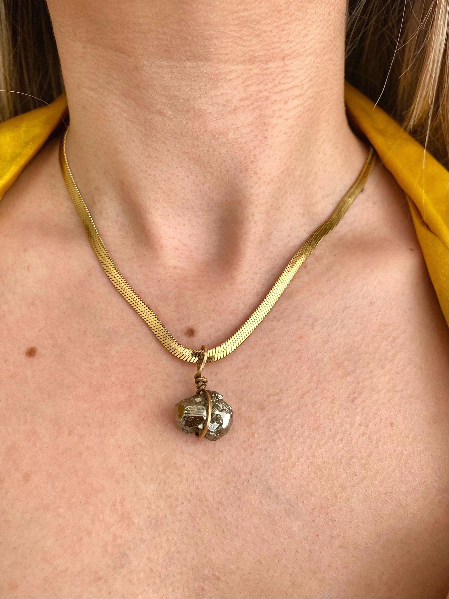 Cadena tejido planchado - Arua Joyería 